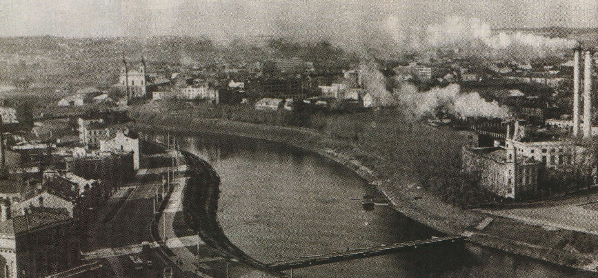 Vilnius, Pontoninis tiltas, sena nuotrauka